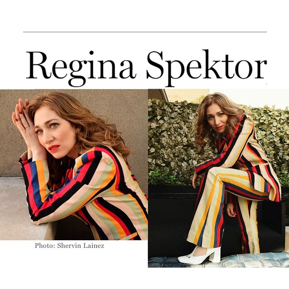 Alice + Olivia Breann Denim Boheme Striped Red Blue Multi Fitted Blazer Jacket - Picture 8 of 16